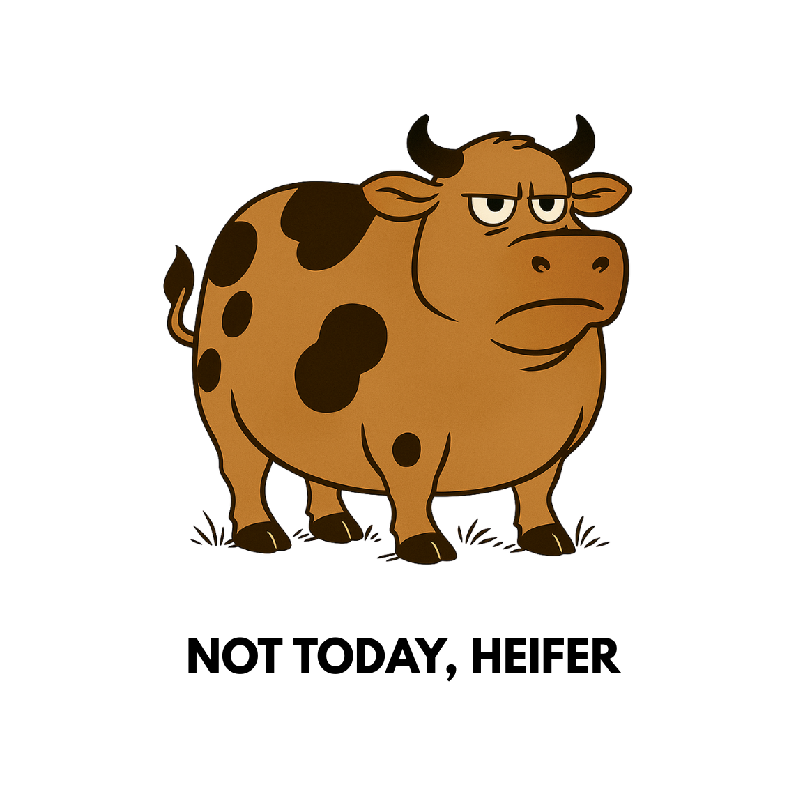 NOT TODAY HEIFER - AVAILABLE AS A FUNNY MUG OR TUMBLER