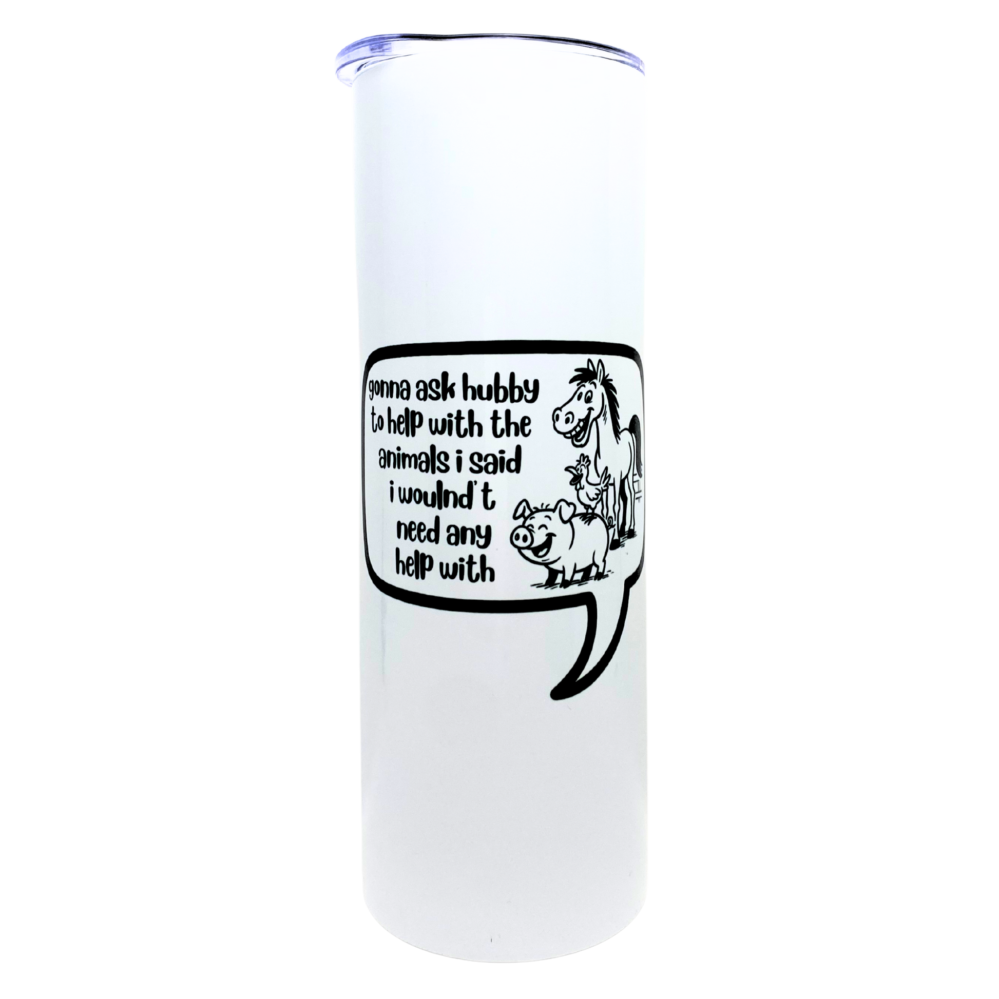 gonna ask hubby to help with all the animals  - AVAILABLE AS A FUNNY MUG OR TUMBLER