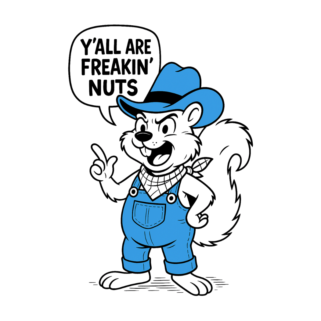 Y'ALL ARE FREAKIN' NUTS - AVAILABLE AS A FUNNY MUG OR TUMBLER